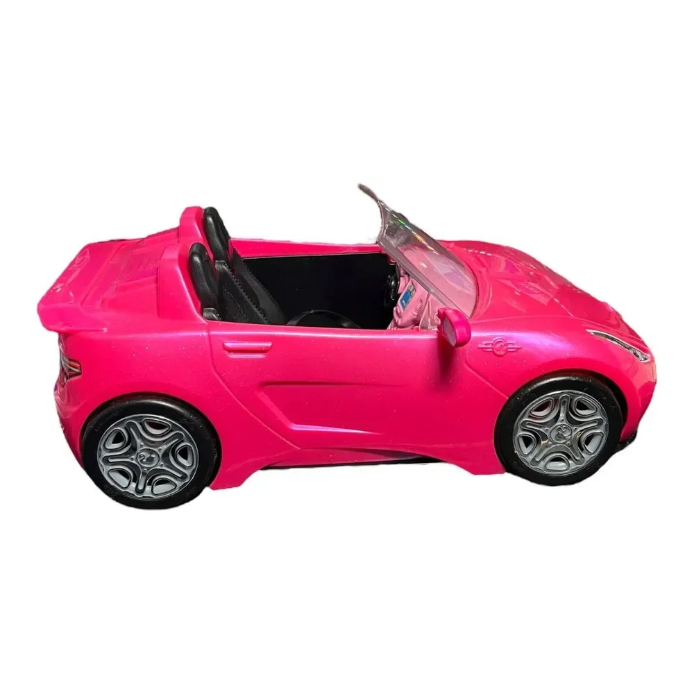 Mattel Barbie Convertible Pink Cars Glam Cruiser 2016/2013 Size 13” (2 Cars)